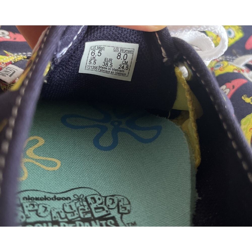 Vans x SpongeBob AlohaBob ComfyCush Sneakers W8 M6.5 Limited Collab Patrick Star - Picture 7 of 11